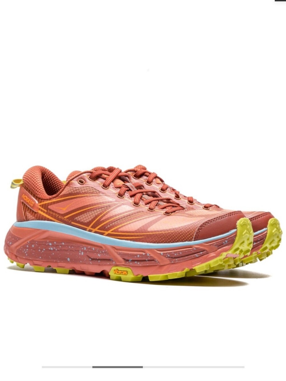 HOKA Mafate Speed 2 Baked Clay Orange Size 9 Sneakers Shoes Running Workout - Picture 3 of 16